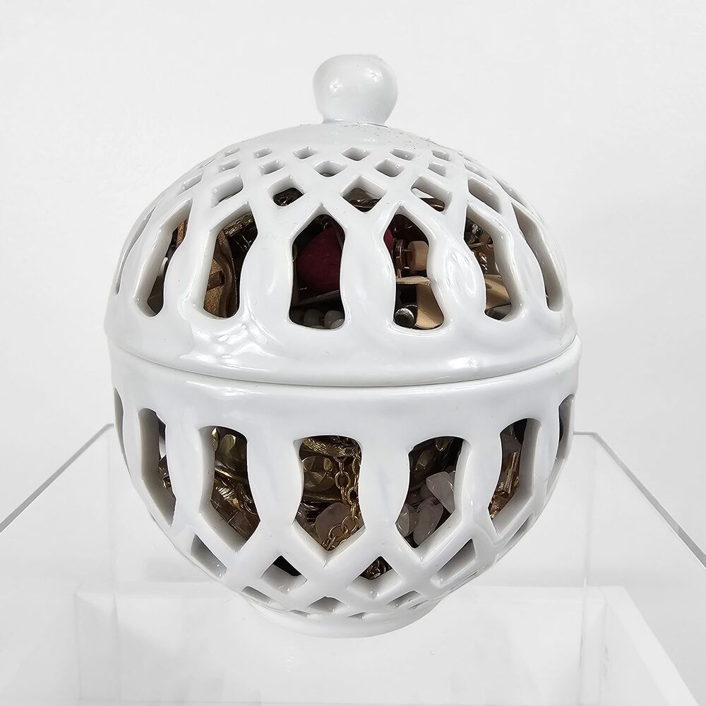 Curated Jewerly Jar Porcelana Pierced Box Home Essentials And Beyond